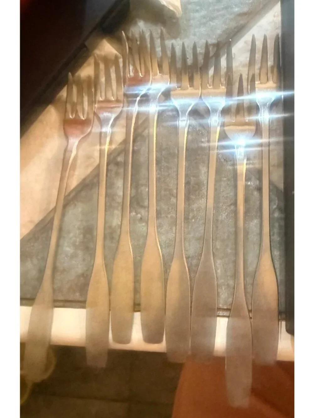 Cocktail Forks  Set Of 8 Community Stainless Steel Vintage Flatware